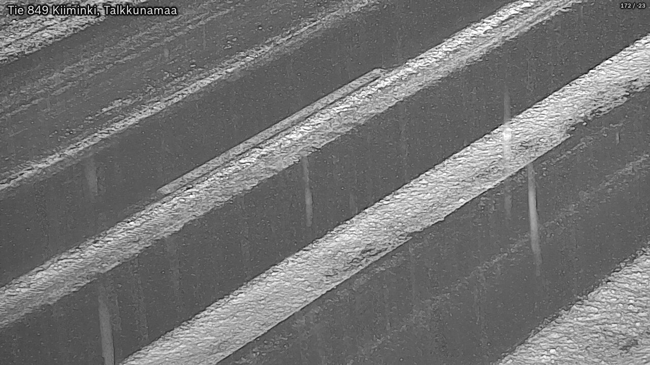 Weather Camera Image Road 849 Kiiminki, Talkkunamaa, Oulu, Pohjois-Pohjanmaa