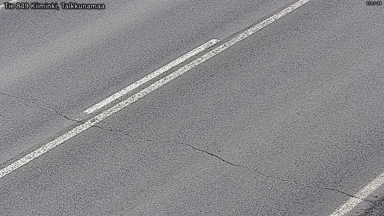 Weather Camera Image Väg 849 Kiiminki, Talkkunamaa, Oulu, Pohjois-Pohjanmaa