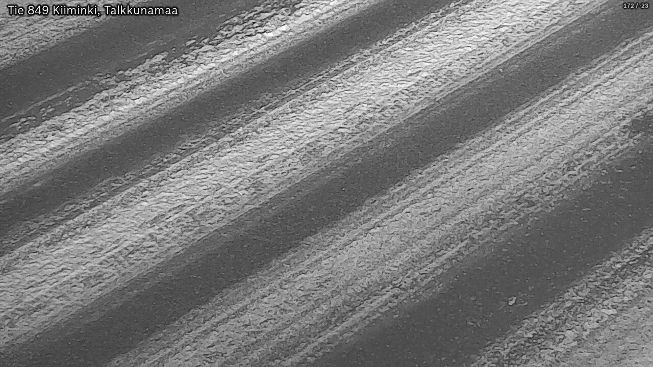 Weather Camera Image Väg 849 Kiiminki, Talkkunamaa, Oulu, Pohjois-Pohjanmaa