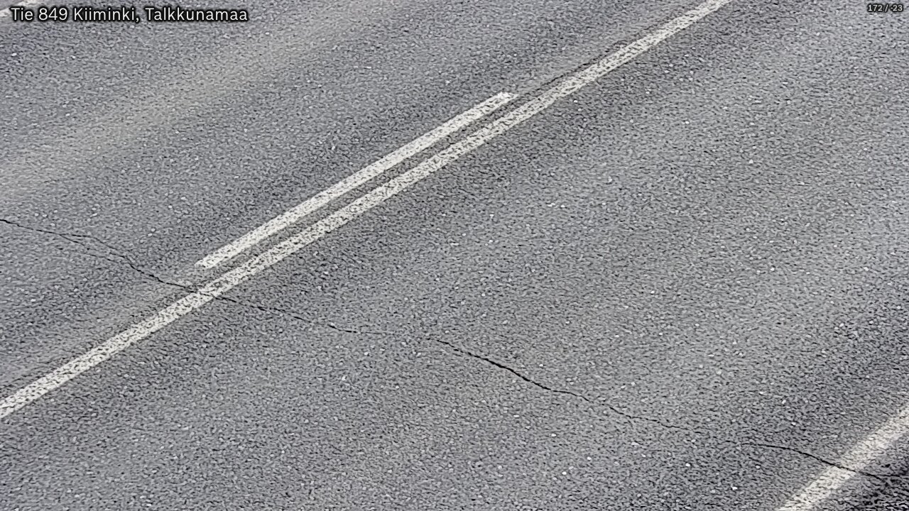Weather Camera Image Väg 849 Kiiminki, Talkkunamaa, Oulu, Pohjois-Pohjanmaa