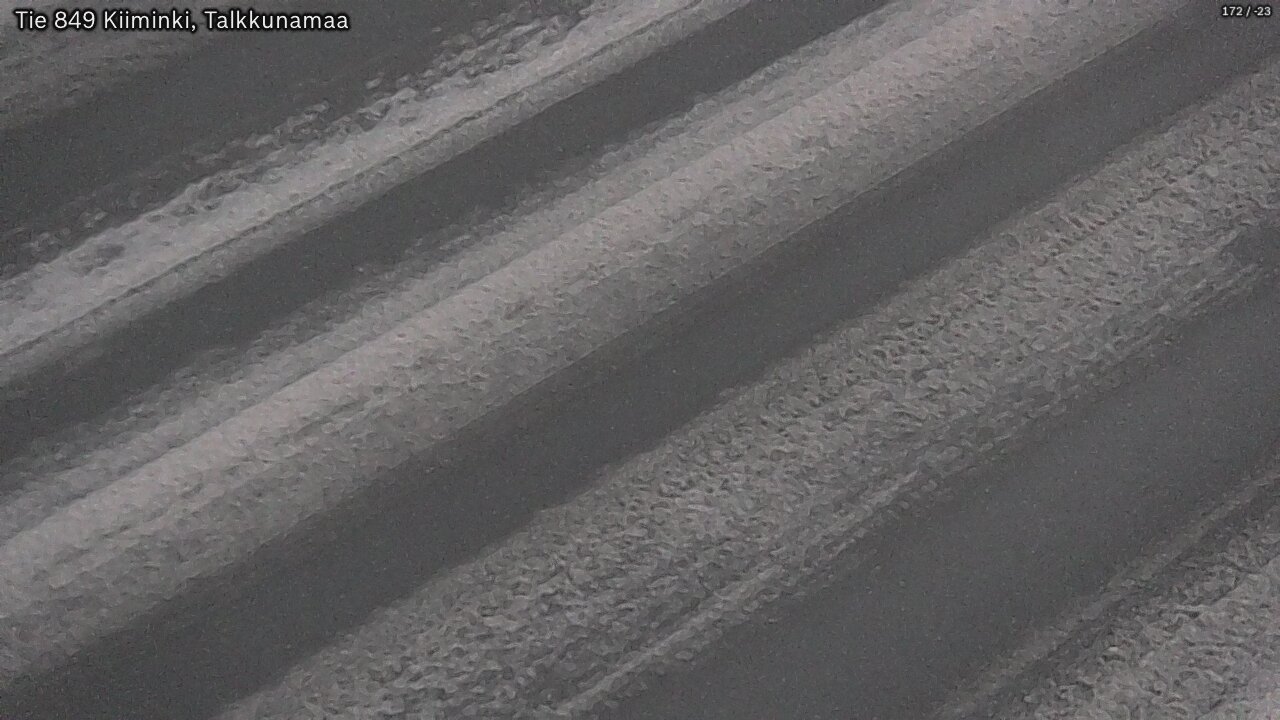 Weather Camera Image Väg 849 Kiiminki, Talkkunamaa, Oulu, Pohjois-Pohjanmaa
