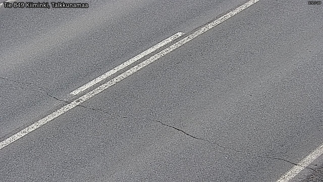 Weather Camera Image Väg 849 Kiiminki, Talkkunamaa, Oulu, Pohjois-Pohjanmaa