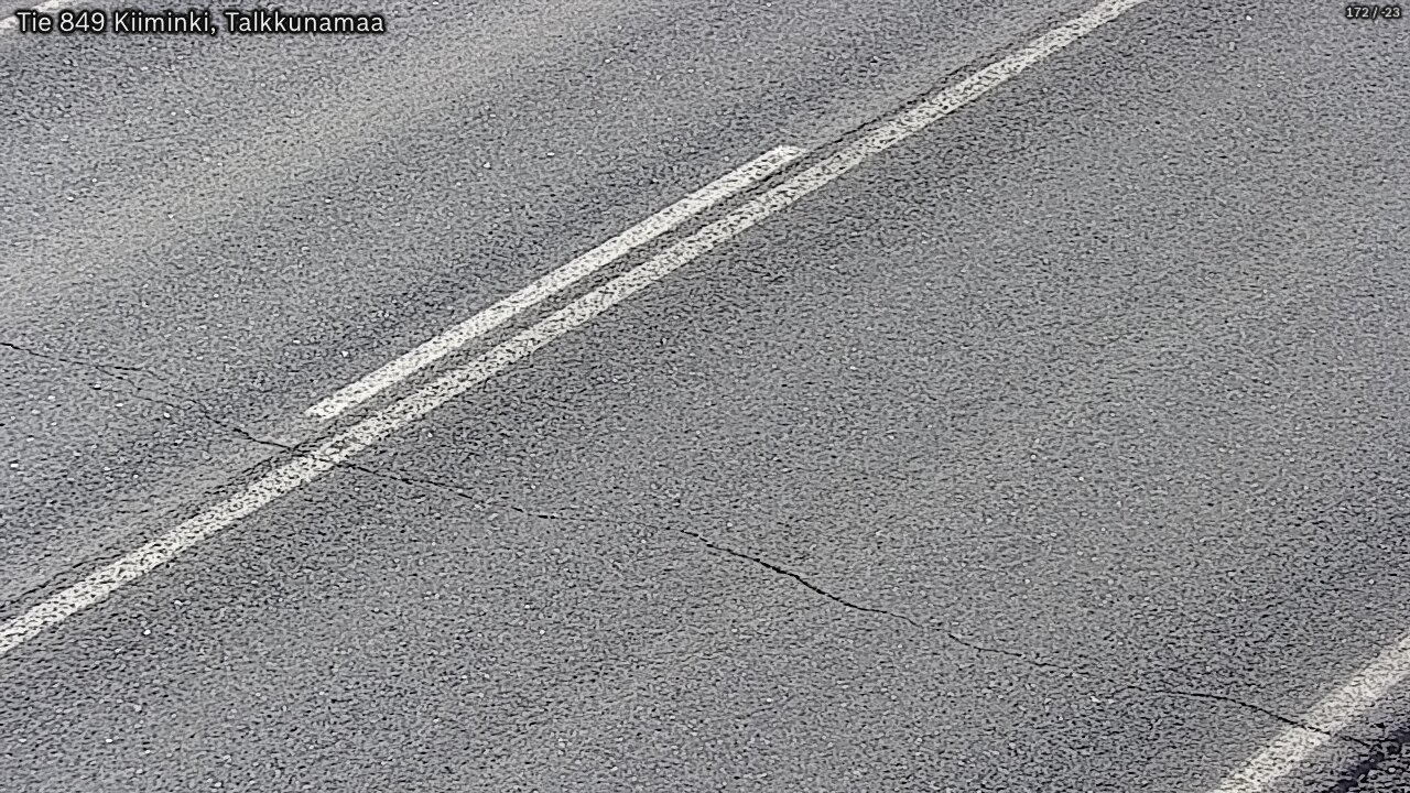 Weather Camera Image Väg 849 Kiiminki, Talkkunamaa, Oulu, Pohjois-Pohjanmaa