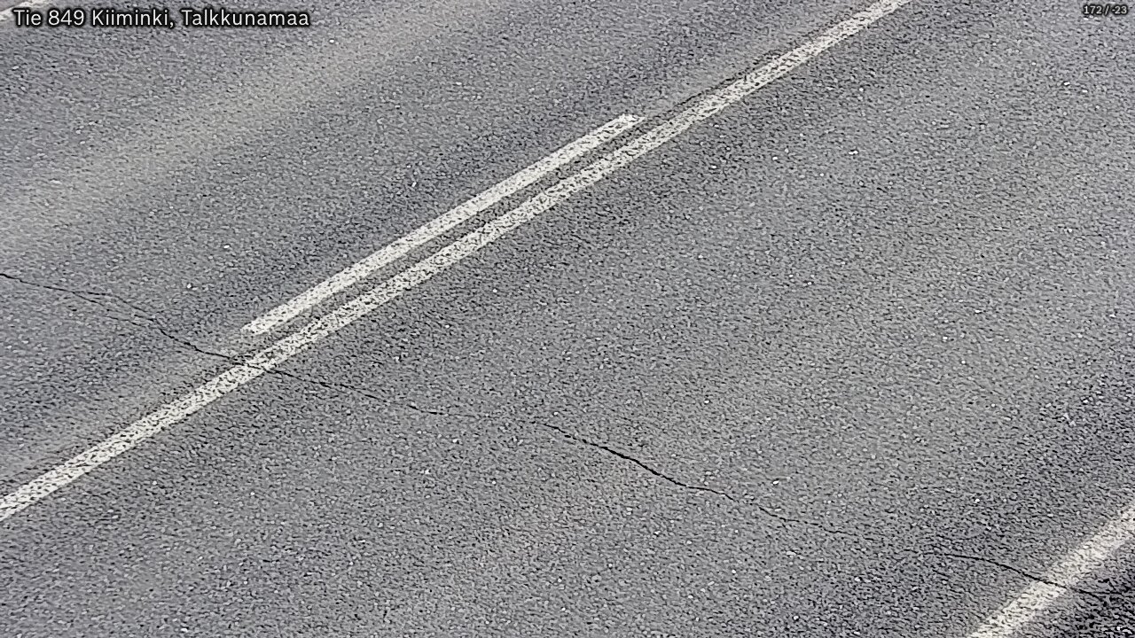 Weather Camera Image Väg 849 Kiiminki, Talkkunamaa, Oulu, Pohjois-Pohjanmaa