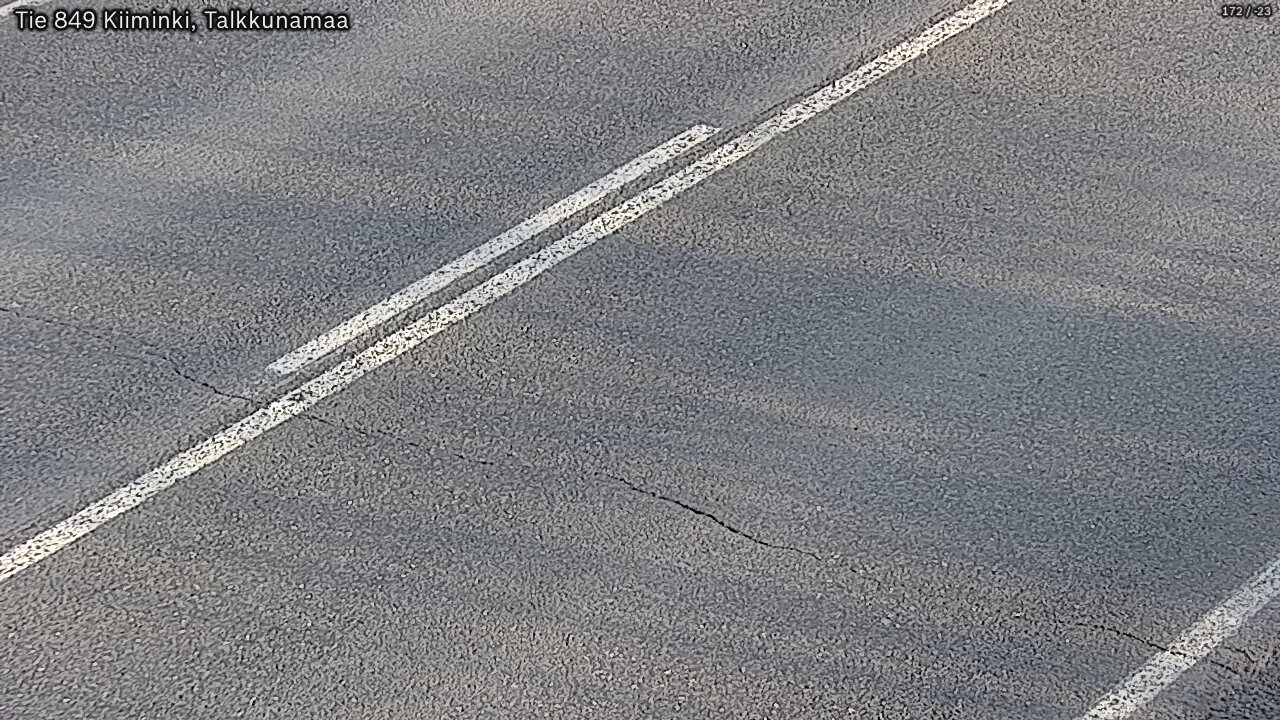 Weather Camera Image Väg 849 Kiiminki, Talkkunamaa, Oulu, Pohjois-Pohjanmaa