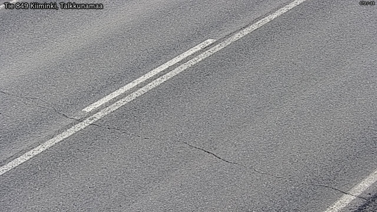 Weather Camera Image Väg 849 Kiiminki, Talkkunamaa, Oulu, Pohjois-Pohjanmaa