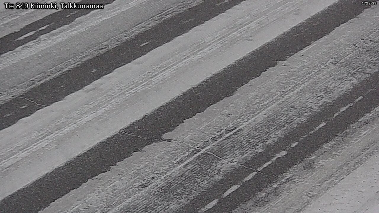 Weather Camera Image Road 849 Kiiminki, Talkkunamaa, Oulu, Pohjois-Pohjanmaa
