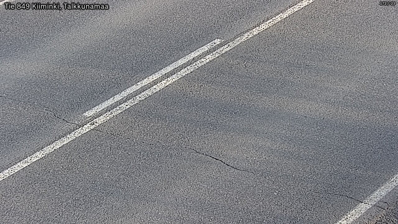 Weather Camera Image Väg 849 Kiiminki, Talkkunamaa, Oulu, Pohjois-Pohjanmaa