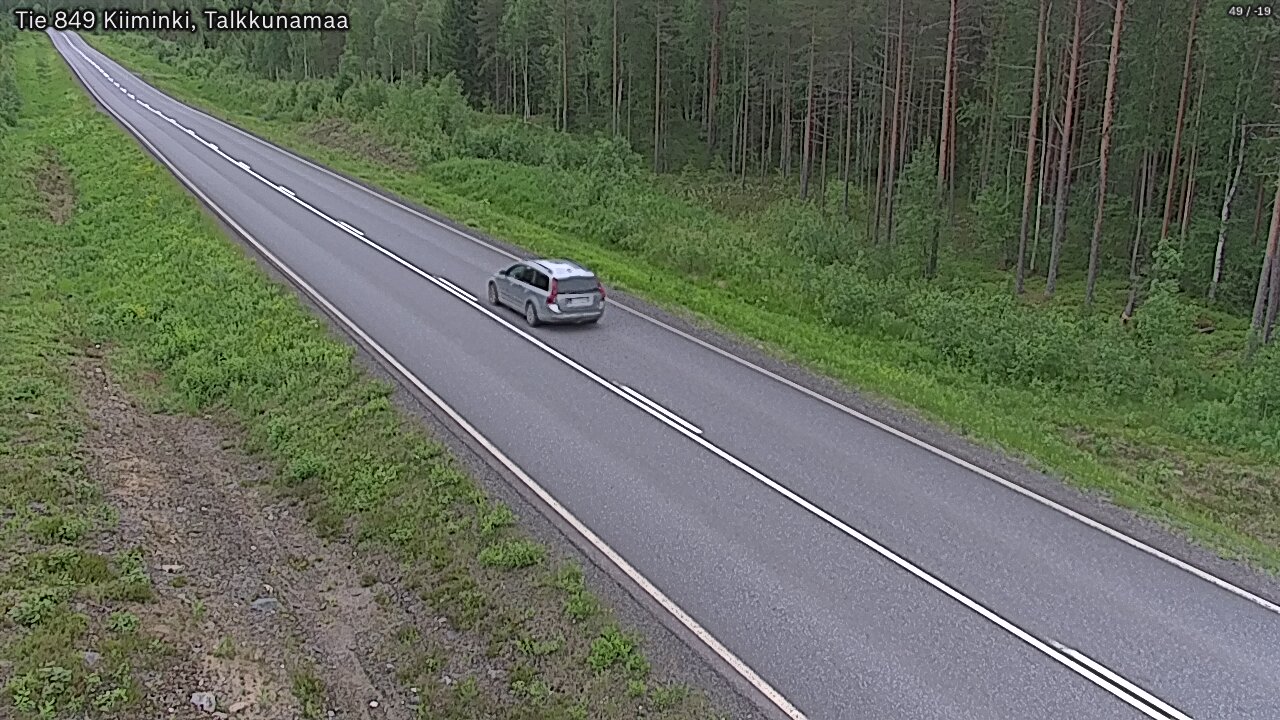 Weather Camera Image Road 849 Kiiminki, Talkkunamaa, Oulu, Pohjois-Pohjanmaa
