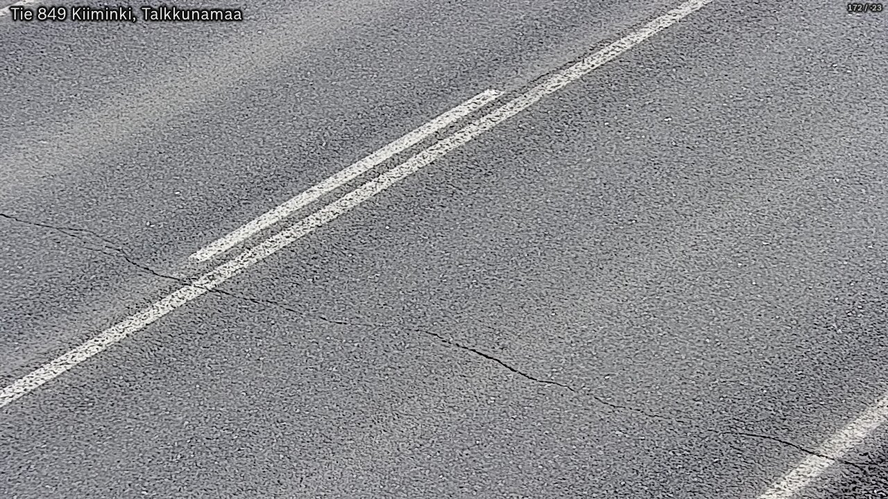 Weather Camera Image Väg 849 Kiiminki, Talkkunamaa, Oulu, Pohjois-Pohjanmaa