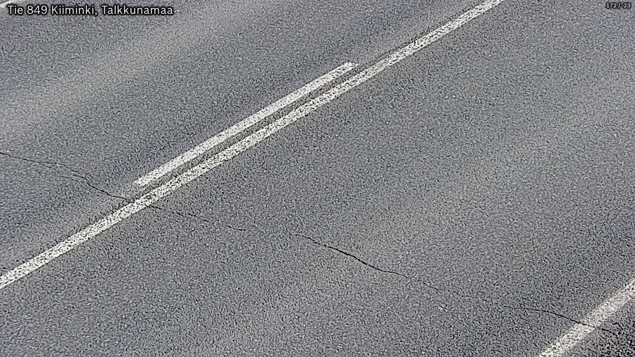 Weather Camera Image Väg 849 Kiiminki, Talkkunamaa, Oulu, Pohjois-Pohjanmaa