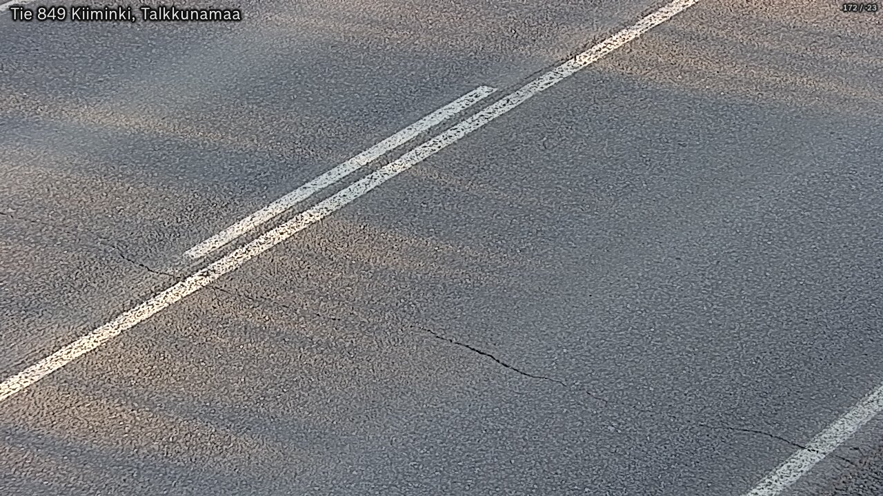Weather Camera Image Väg 849 Kiiminki, Talkkunamaa, Oulu, Pohjois-Pohjanmaa