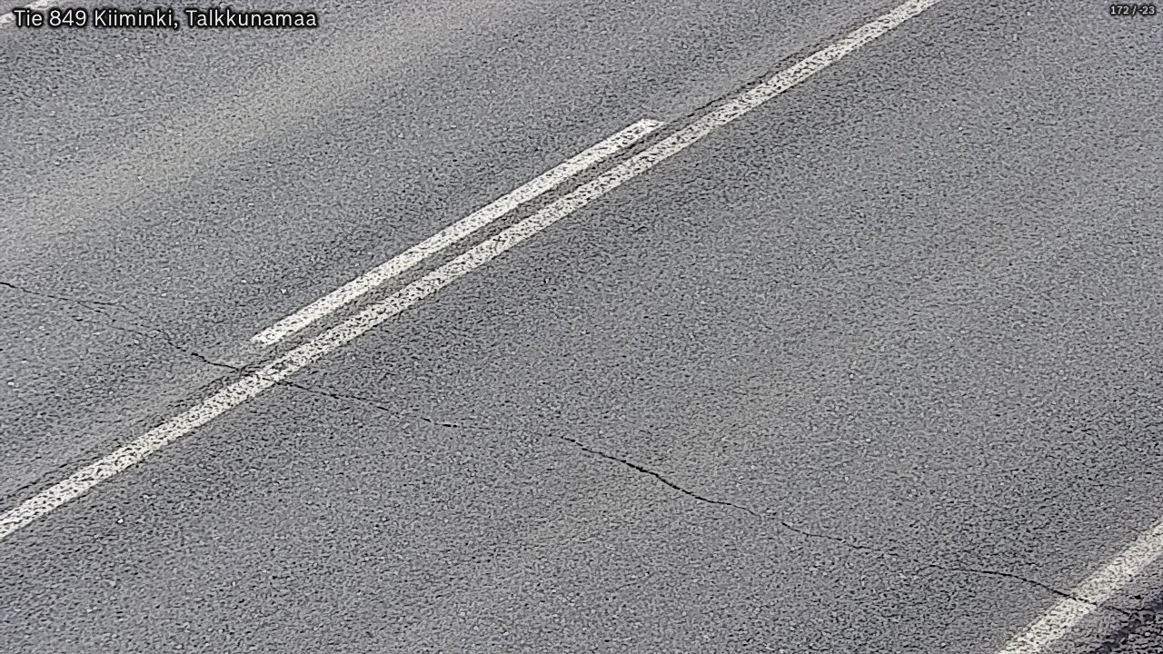 Weather Camera Image Väg 849 Kiiminki, Talkkunamaa, Oulu, Pohjois-Pohjanmaa