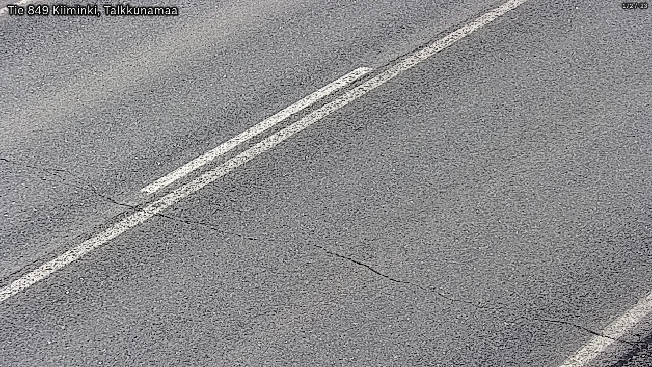 Weather Camera Image Väg 849 Kiiminki, Talkkunamaa, Oulu, Pohjois-Pohjanmaa