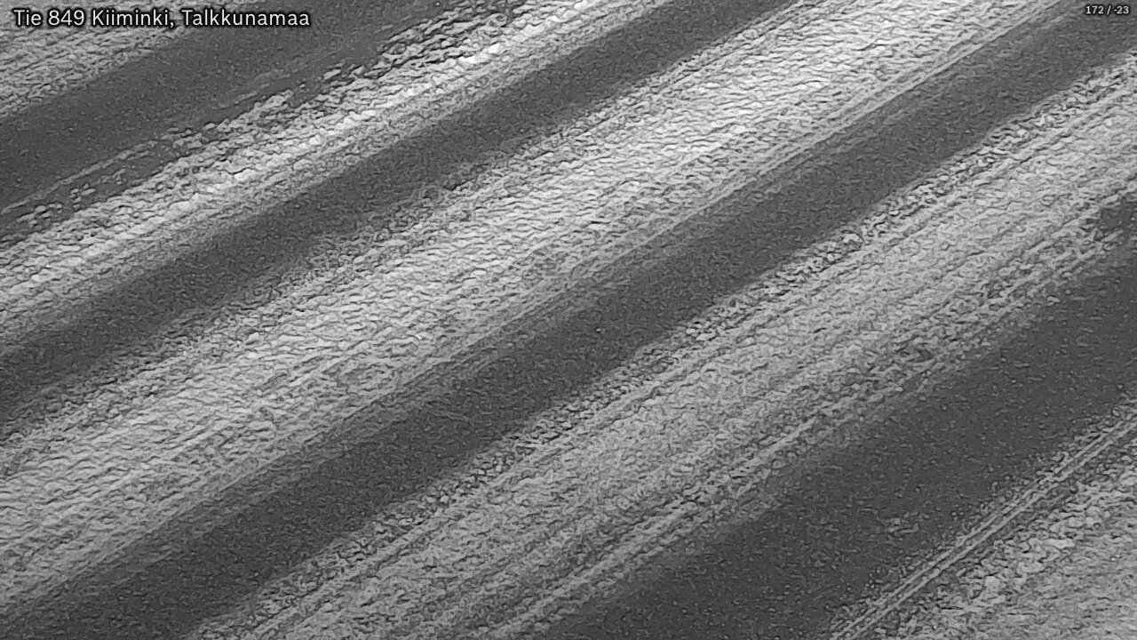 Weather Camera Image Väg 849 Kiiminki, Talkkunamaa, Oulu, Pohjois-Pohjanmaa