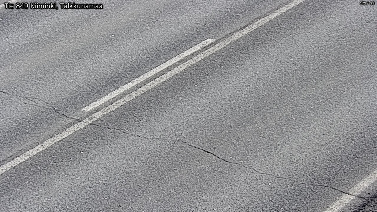 Weather Camera Image Väg 849 Kiiminki, Talkkunamaa, Oulu, Pohjois-Pohjanmaa