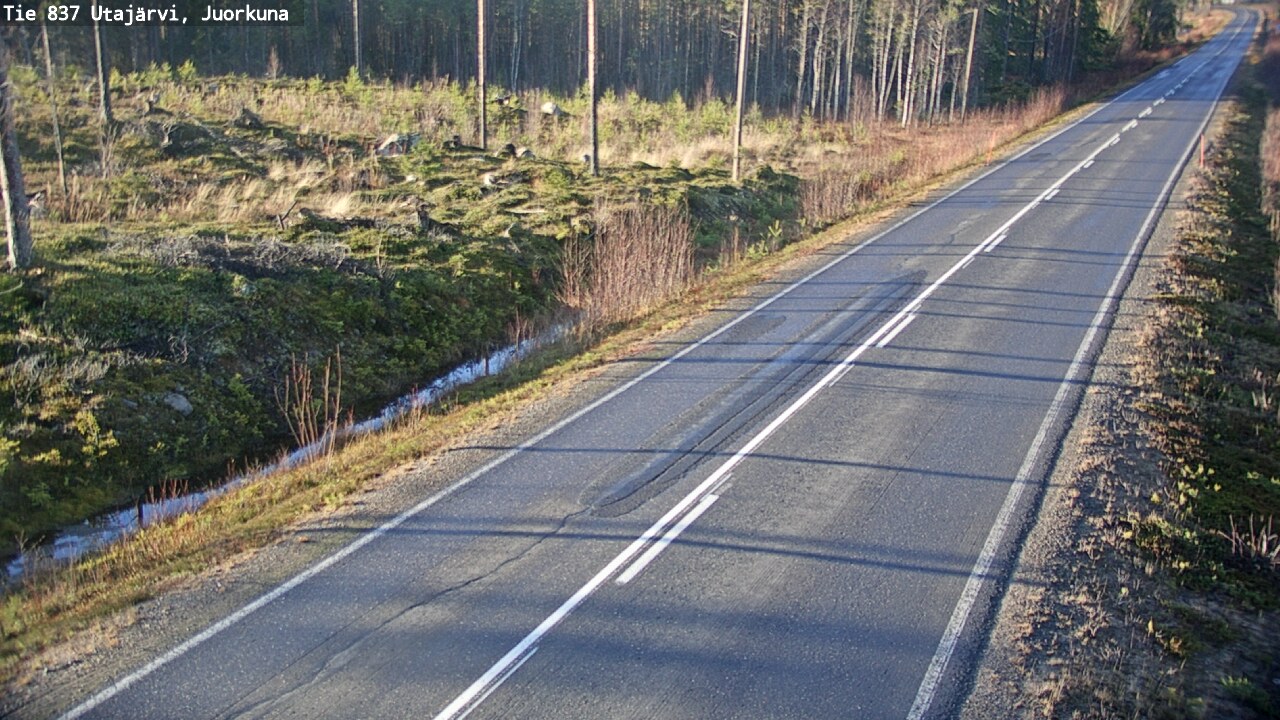 Kelikamerat Kuva Tie 837 Utajärvi, Juorkuna, Utajärvi, Pohjois-Pohjanmaa