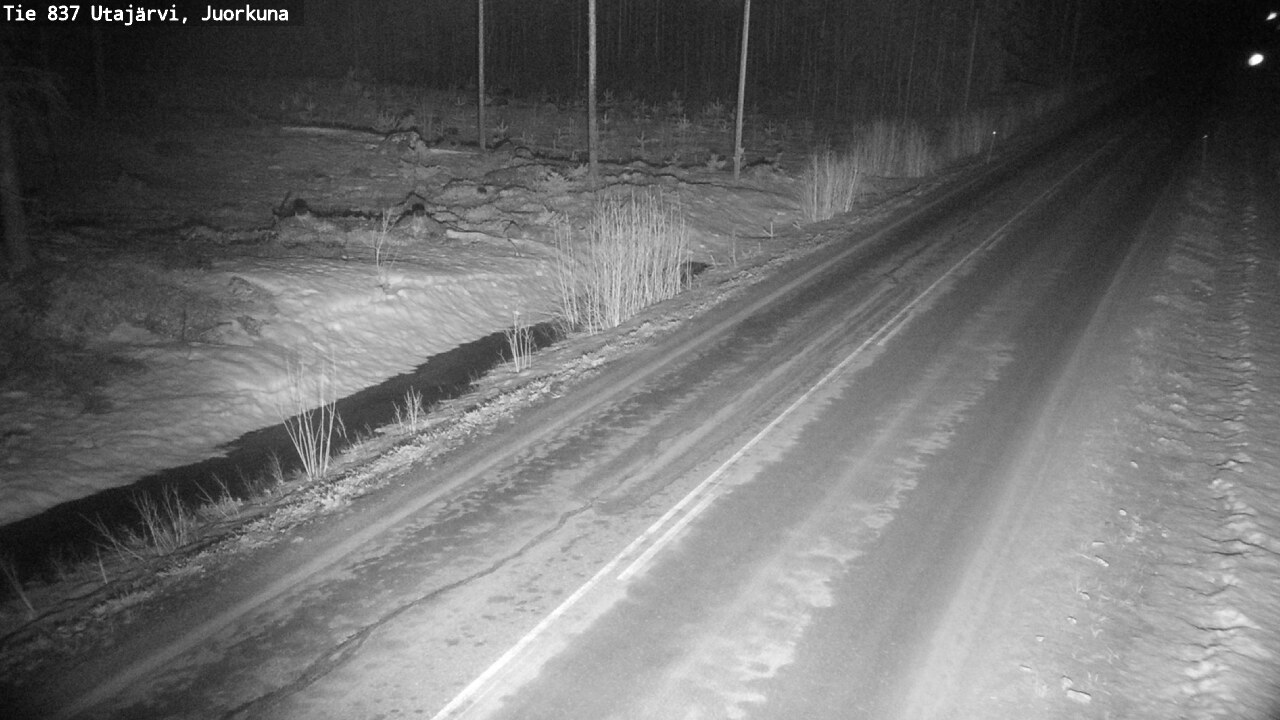 Kelikamerat Kuva Tie 837 Utajärvi, Juorkuna, Utajärvi, Pohjois-Pohjanmaa
