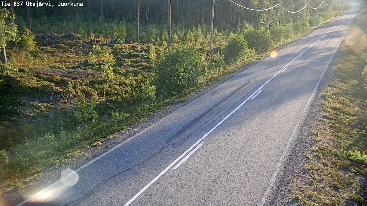 Kelikamerat Kuva Tie 837 Utajärvi, Juorkuna, Utajärvi, Pohjois-Pohjanmaa