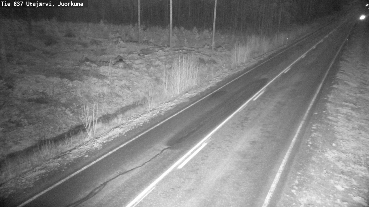 Kelikamerat Kuva Tie 837 Utajärvi, Juorkuna, Utajärvi, Pohjois-Pohjanmaa
