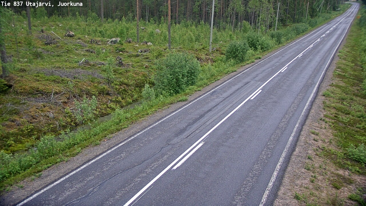 Kelikamerat Kuva Tie 837 Utajärvi, Juorkuna, Utajärvi, Pohjois-Pohjanmaa