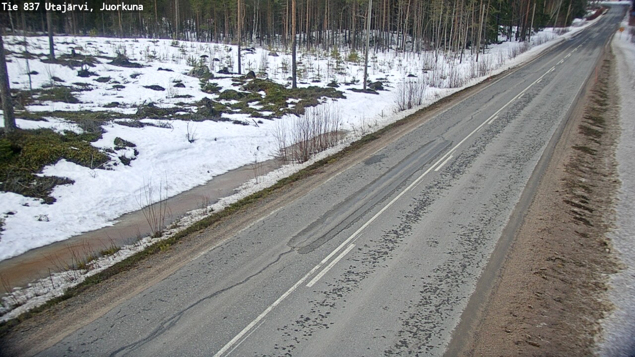 Kelikamerat Kuva Tie 837 Utajärvi, Juorkuna, Utajärvi, Pohjois-Pohjanmaa