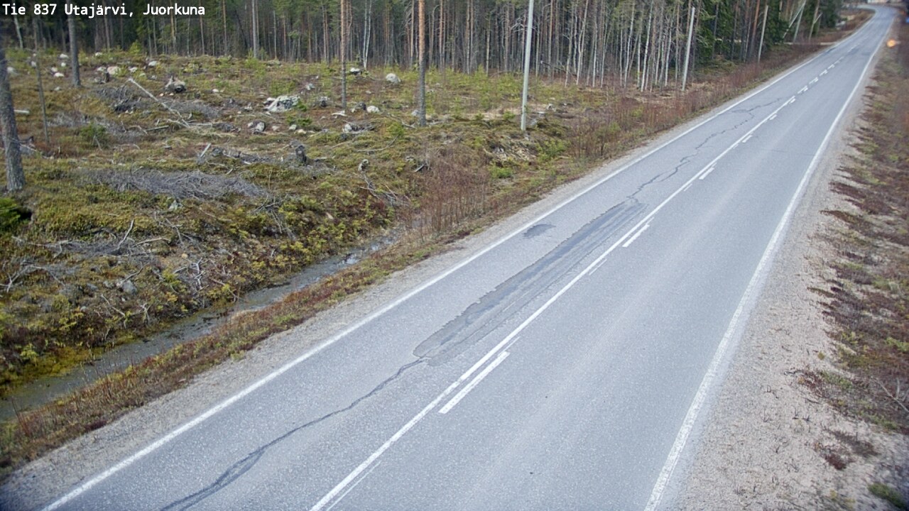 Kelikamerat Kuva Tie 837 Utajärvi, Juorkuna, Utajärvi, Pohjois-Pohjanmaa