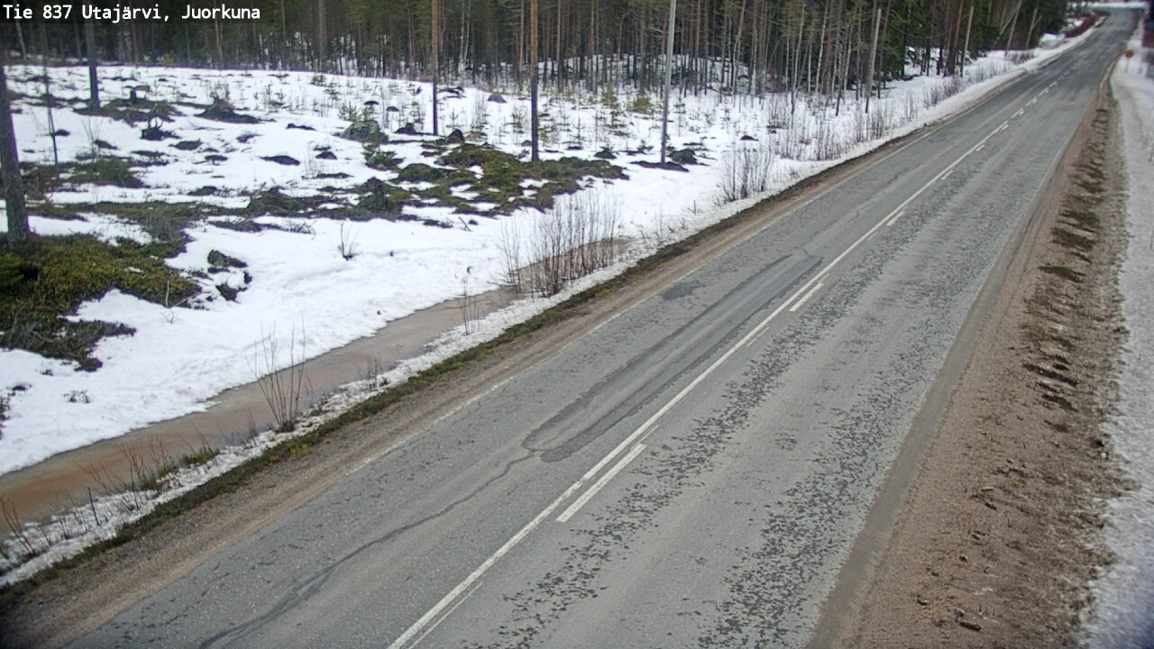 Kelikamerat Kuva Tie 837 Utajärvi, Juorkuna, Utajärvi, Pohjois-Pohjanmaa