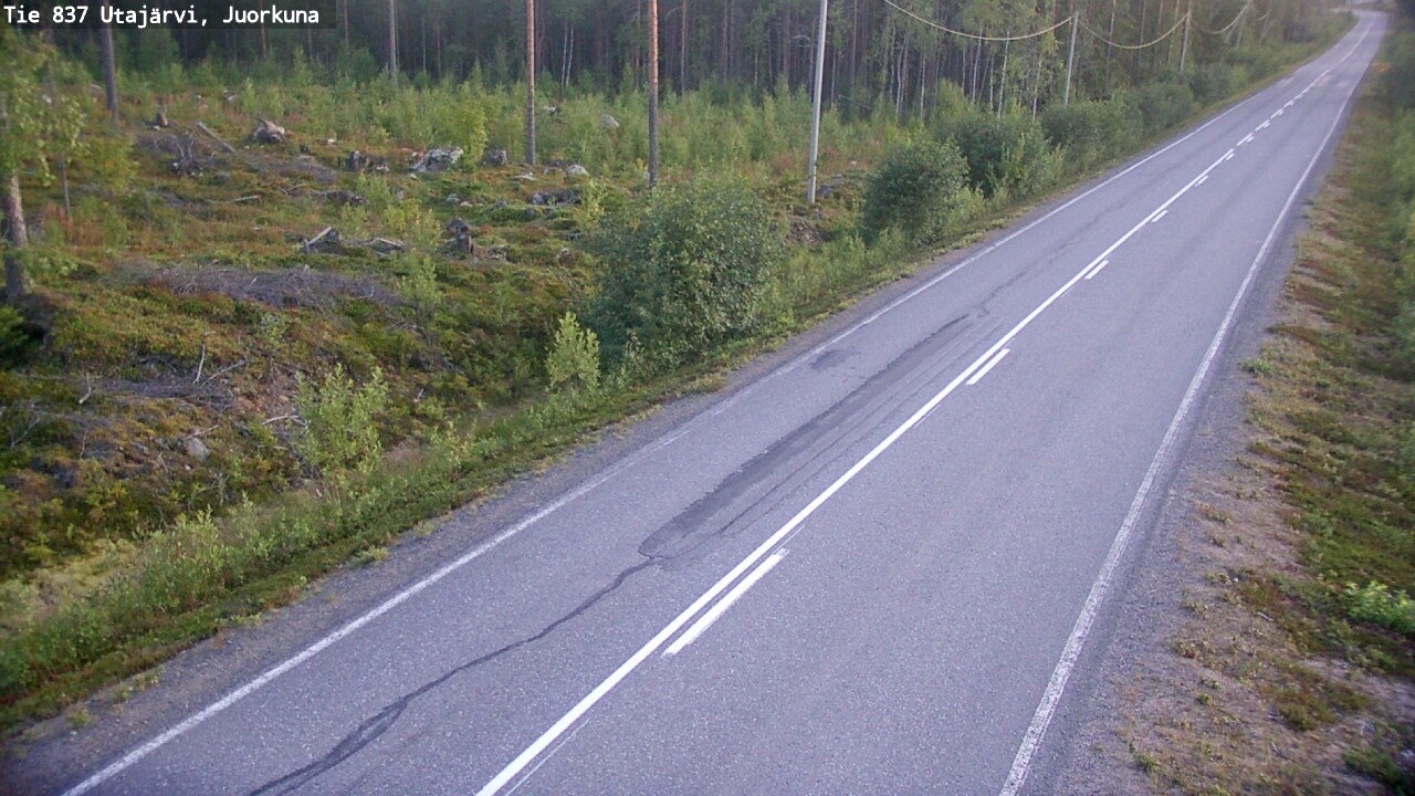 Kelikamerat Kuva Tie 837 Utajärvi, Juorkuna, Utajärvi, Pohjois-Pohjanmaa