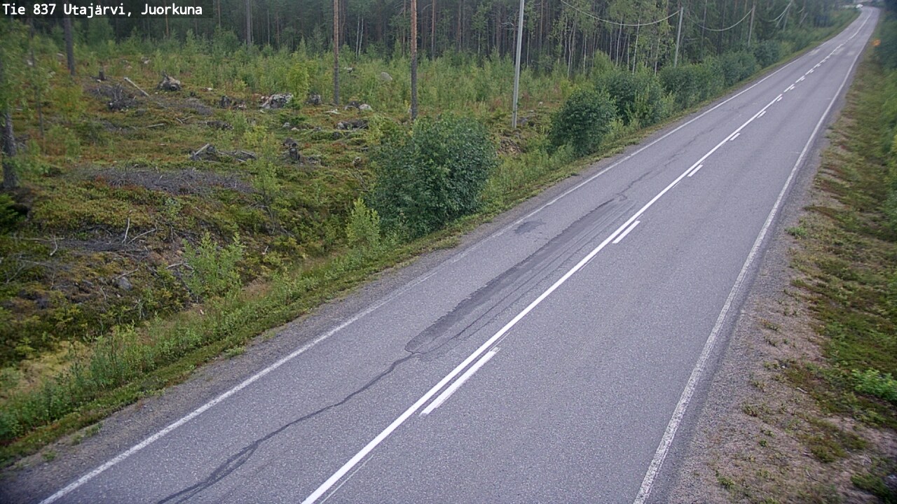 Kelikamerat Kuva Tie 837 Utajärvi, Juorkuna, Utajärvi, Pohjois-Pohjanmaa