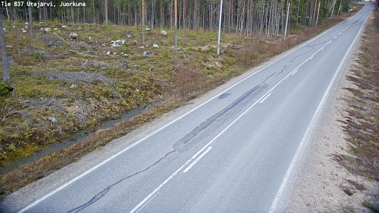 Kelikamerat Kuva Tie 837 Utajärvi, Juorkuna, Utajärvi, Pohjois-Pohjanmaa