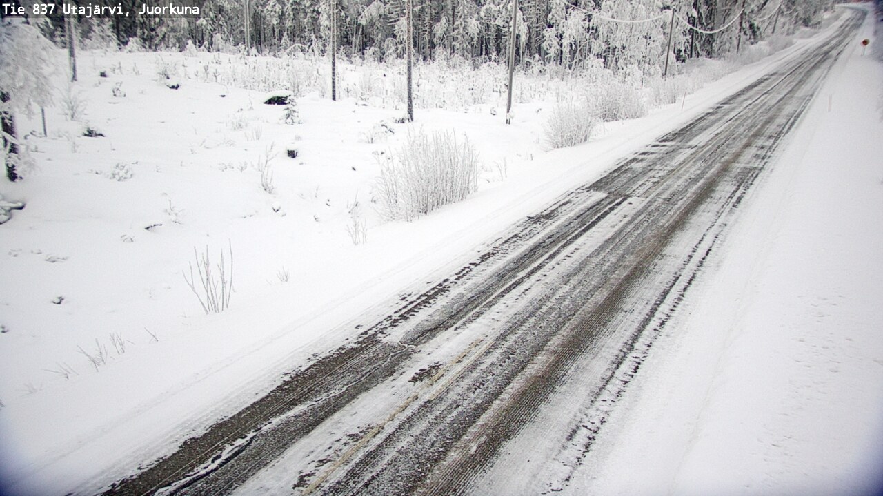 Weather Camera Image Road 837 Utajärvi, Juorkuna, Utajärvi, Pohjois-Pohjanmaa