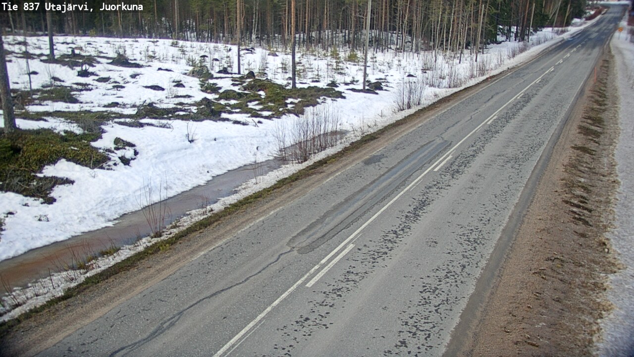 Kelikamerat Kuva Tie 837 Utajärvi, Juorkuna, Utajärvi, Pohjois-Pohjanmaa