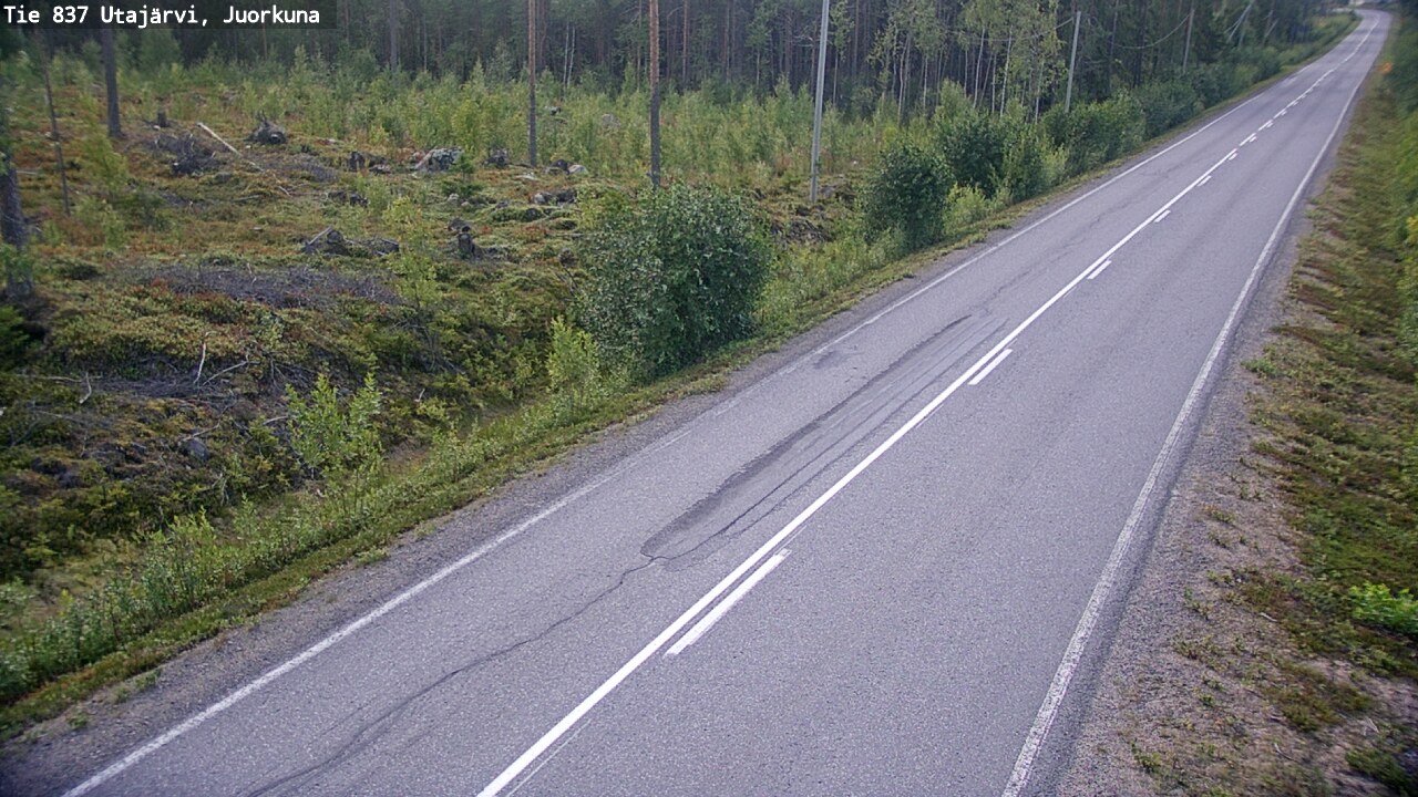 Kelikamerat Kuva Tie 837 Utajärvi, Juorkuna, Utajärvi, Pohjois-Pohjanmaa