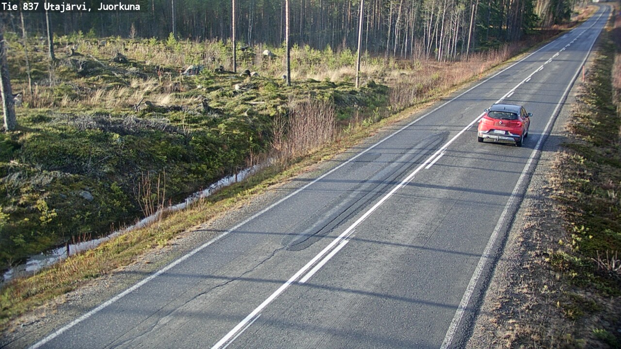 Kelikamerat Kuva Tie 837 Utajärvi, Juorkuna, Utajärvi, Pohjois-Pohjanmaa