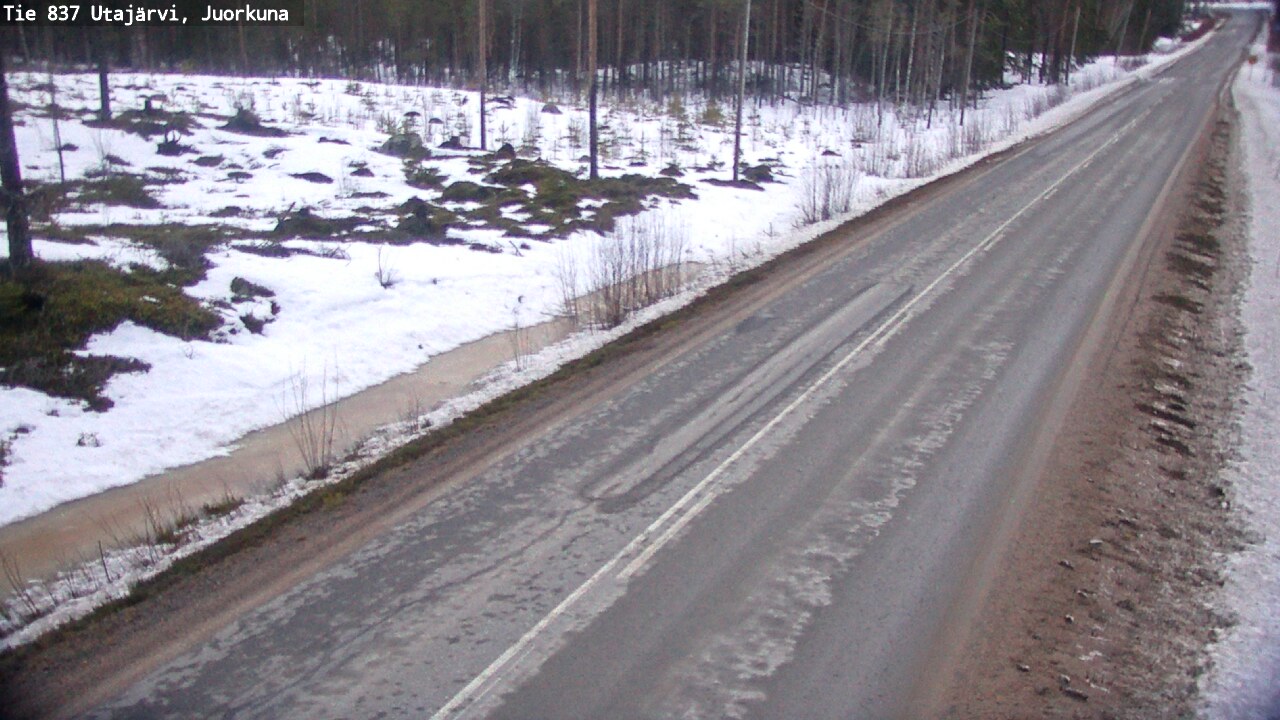 Kelikamerat Kuva Tie 837 Utajärvi, Juorkuna, Utajärvi, Pohjois-Pohjanmaa