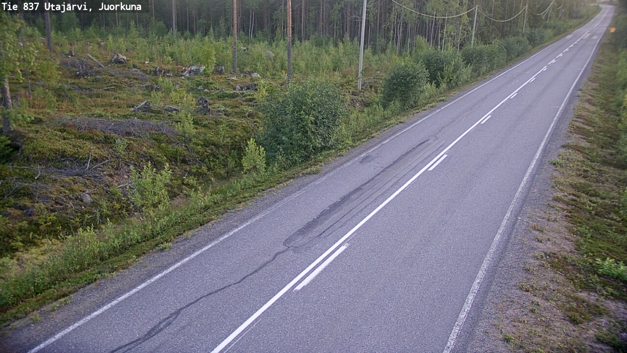 Kelikamerat Kuva Tie 837 Utajärvi, Juorkuna, Utajärvi, Pohjois-Pohjanmaa