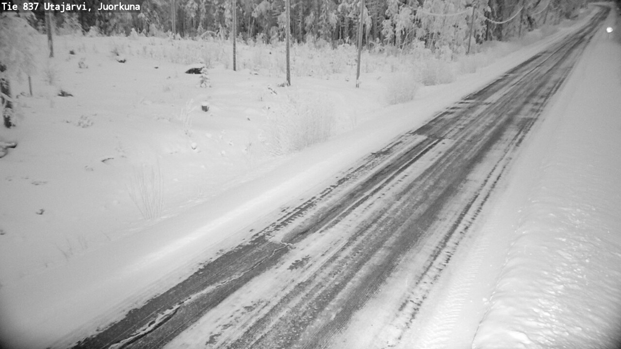Weather Camera Image Road 837 Utajärvi, Juorkuna, Utajärvi, Pohjois-Pohjanmaa