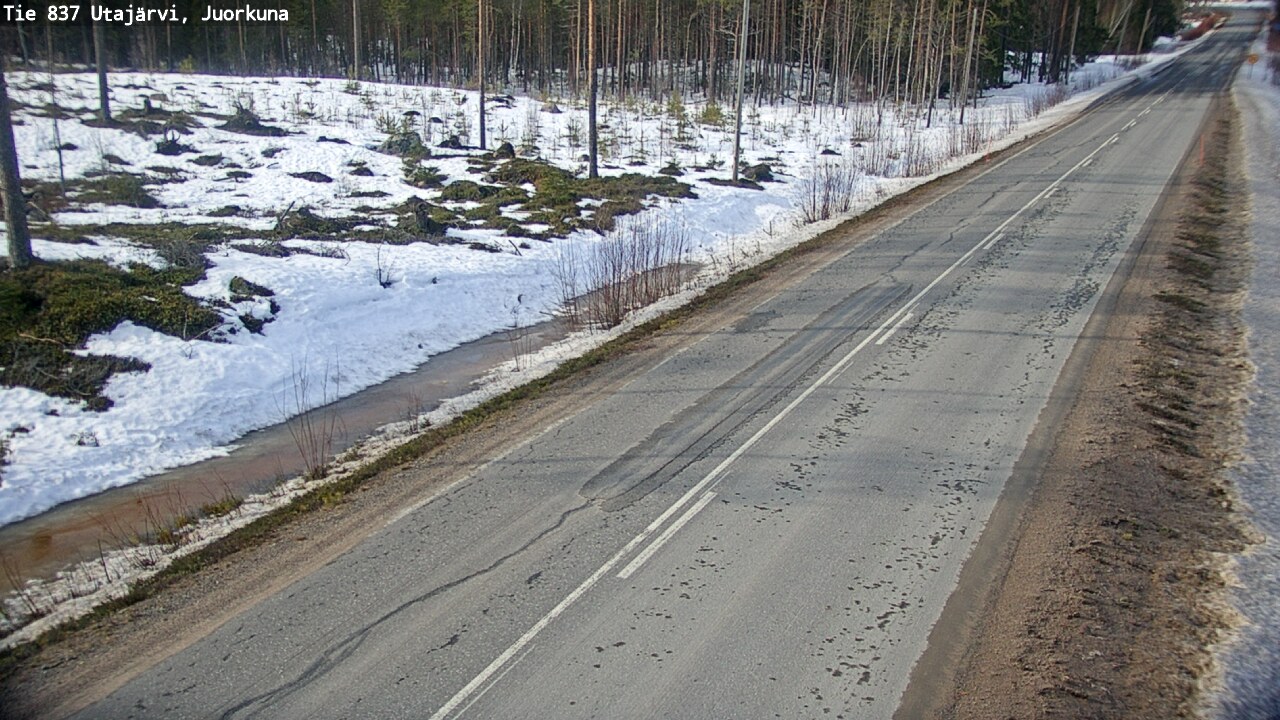 Kelikamerat Kuva Tie 837 Utajärvi, Juorkuna, Utajärvi, Pohjois-Pohjanmaa