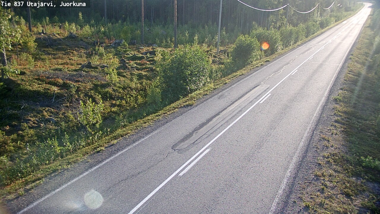 Kelikamerat Kuva Tie 837 Utajärvi, Juorkuna, Utajärvi, Pohjois-Pohjanmaa