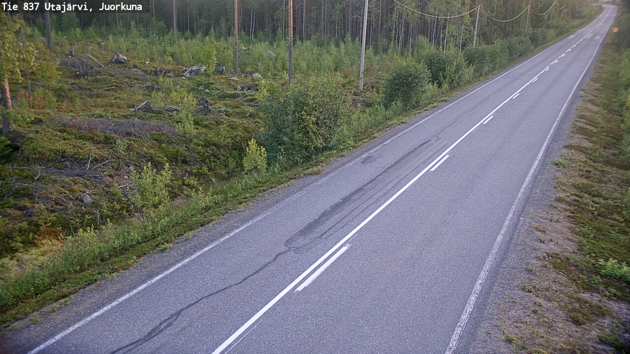 Kelikamerat Kuva Tie 837 Utajärvi, Juorkuna, Utajärvi, Pohjois-Pohjanmaa