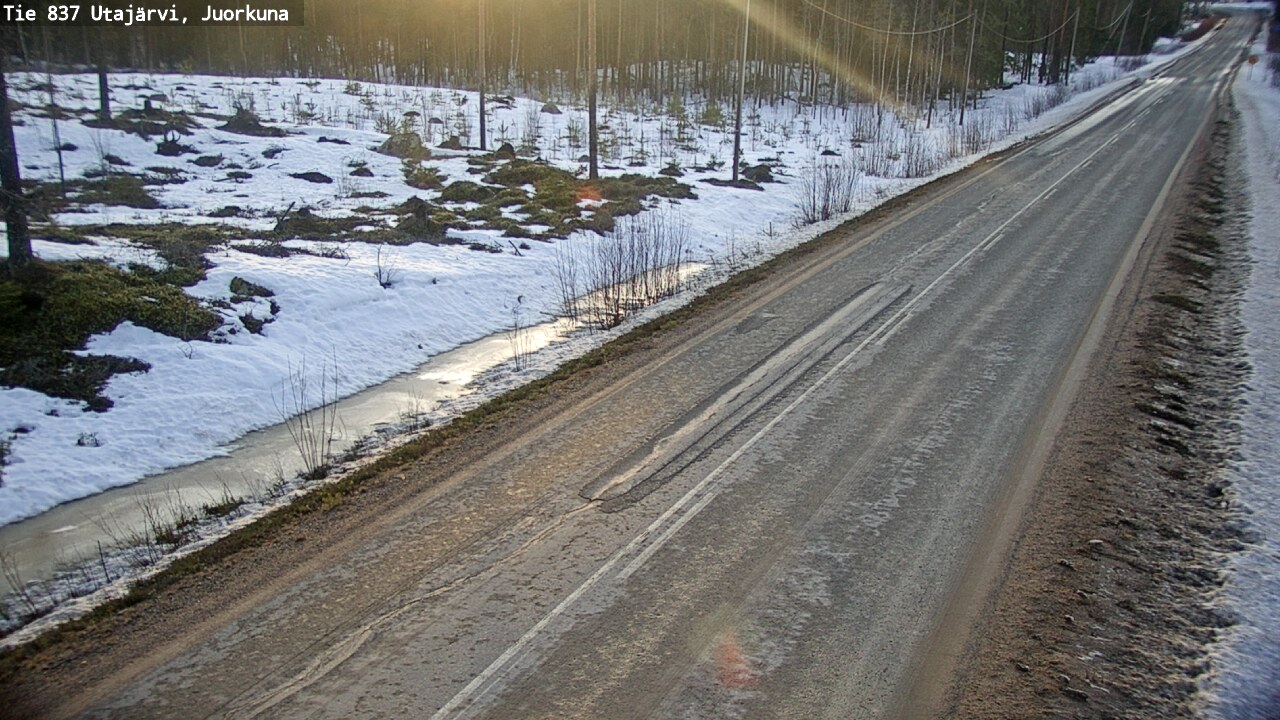 Kelikamerat Kuva Tie 837 Utajärvi, Juorkuna, Utajärvi, Pohjois-Pohjanmaa