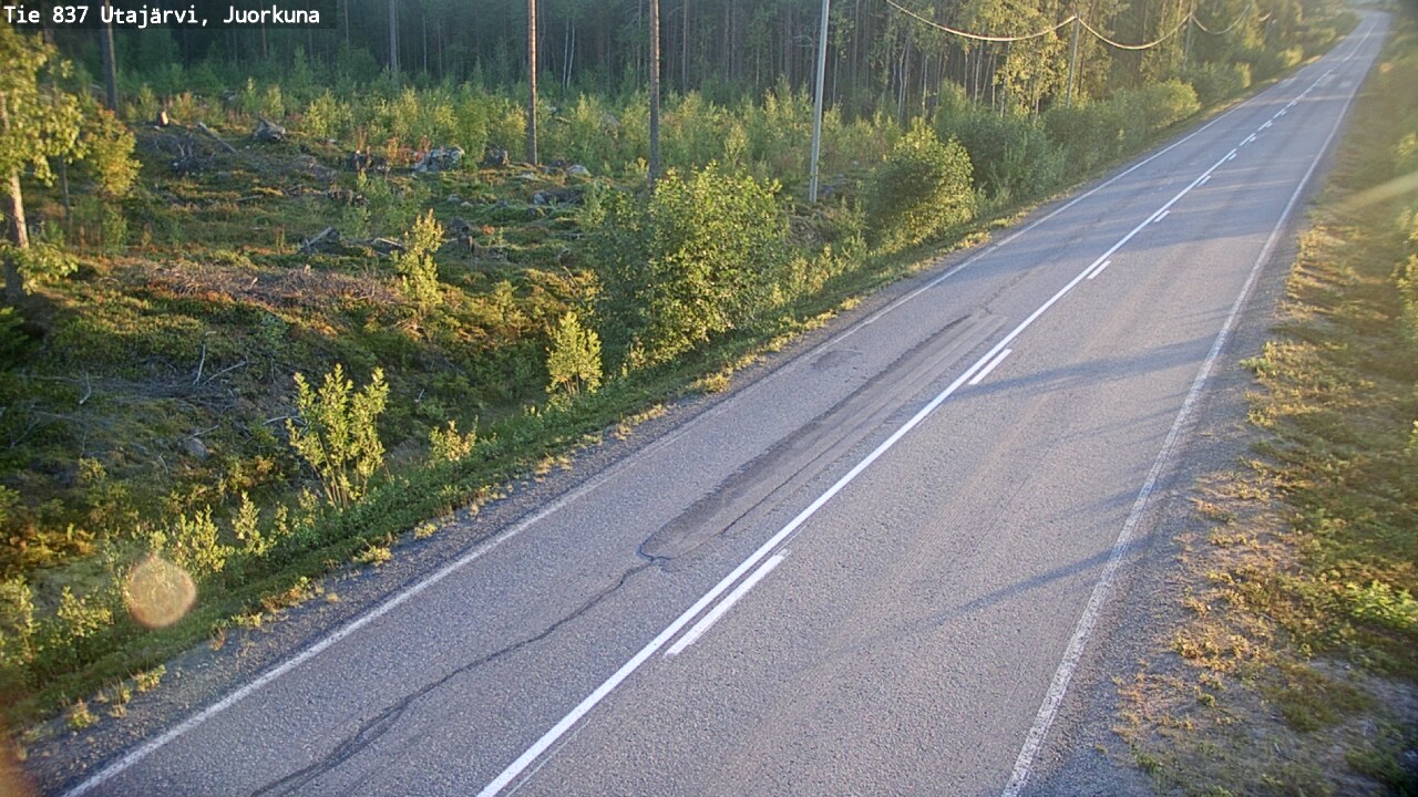 Kelikamerat Kuva Tie 837 Utajärvi, Juorkuna, Utajärvi, Pohjois-Pohjanmaa