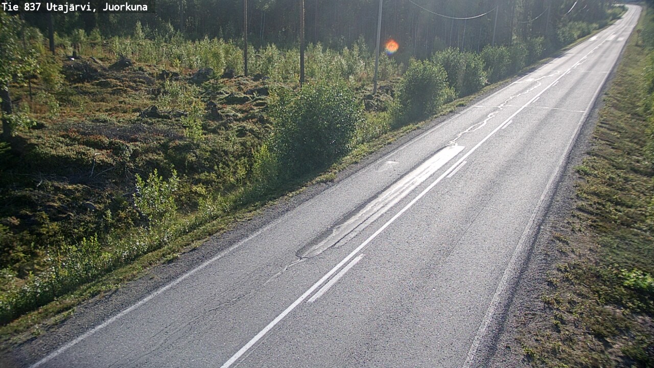 Kelikamerat Kuva Tie 837 Utajärvi, Juorkuna, Utajärvi, Pohjois-Pohjanmaa