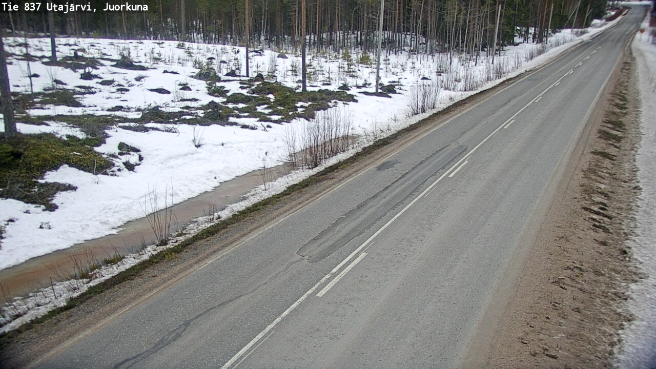 Kelikamerat Kuva Tie 837 Utajärvi, Juorkuna, Utajärvi, Pohjois-Pohjanmaa