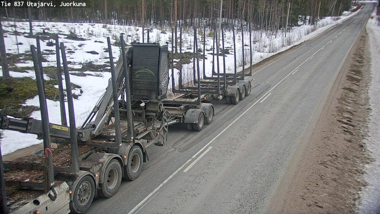 Kelikamerat Kuva Tie 837 Utajärvi, Juorkuna, Utajärvi, Pohjois-Pohjanmaa
