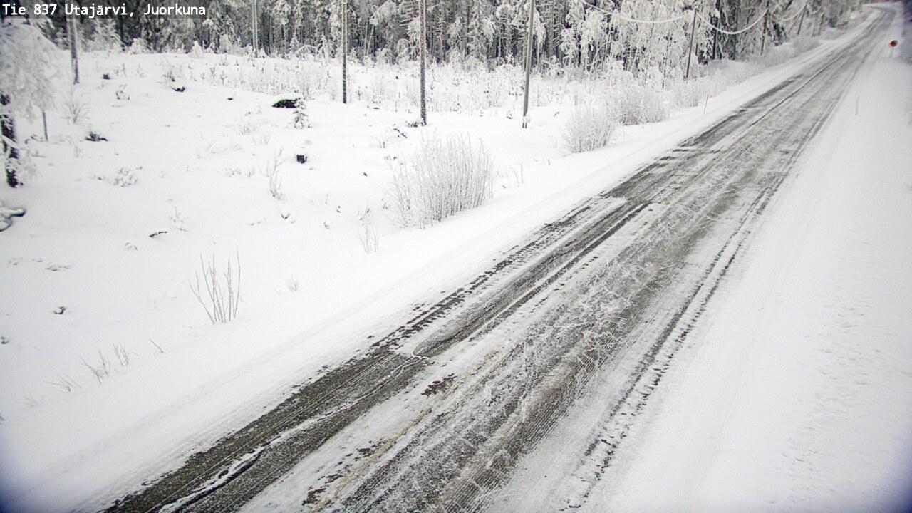 Weather Camera Image Road 837 Utajärvi, Juorkuna, Utajärvi, Pohjois-Pohjanmaa