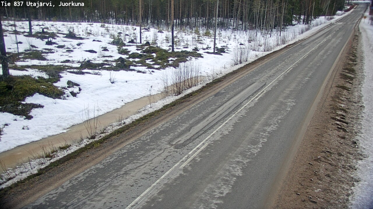 Kelikamerat Kuva Tie 837 Utajärvi, Juorkuna, Utajärvi, Pohjois-Pohjanmaa