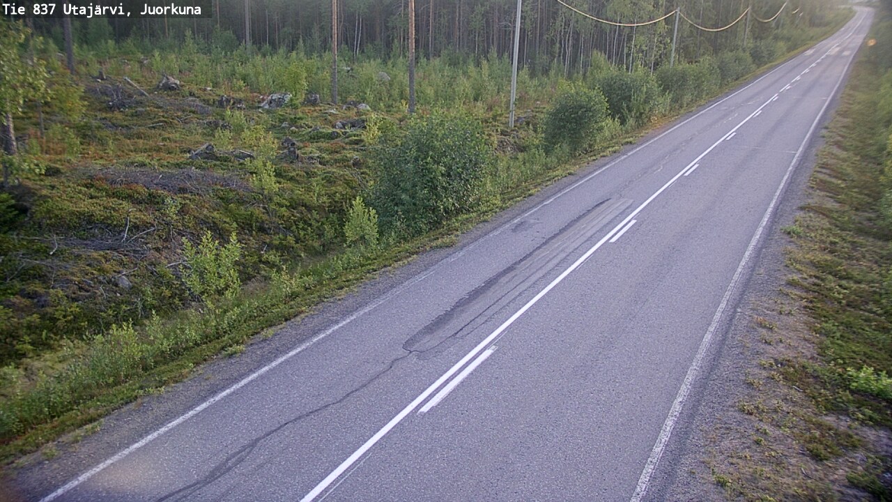 Kelikamerat Kuva Tie 837 Utajärvi, Juorkuna, Utajärvi, Pohjois-Pohjanmaa
