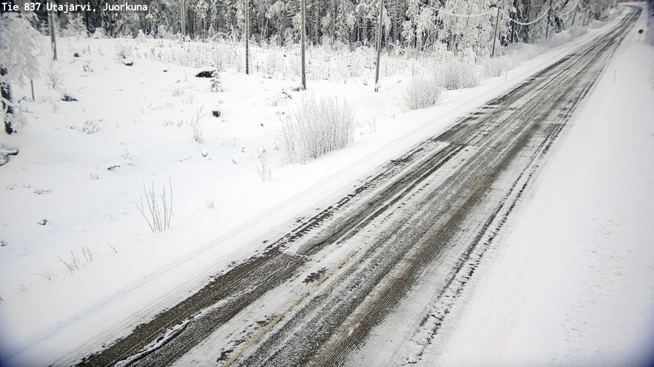 Weather Camera Image Road 837 Utajärvi, Juorkuna, Utajärvi, Pohjois-Pohjanmaa